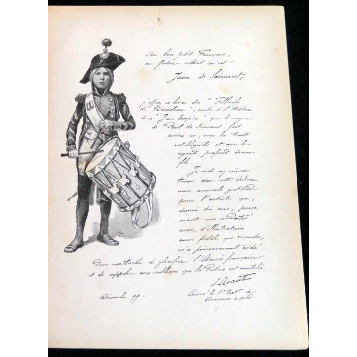 Vieux livre cartonné intitulé Filleuls de Napoléon 1830-1870 Dentrit