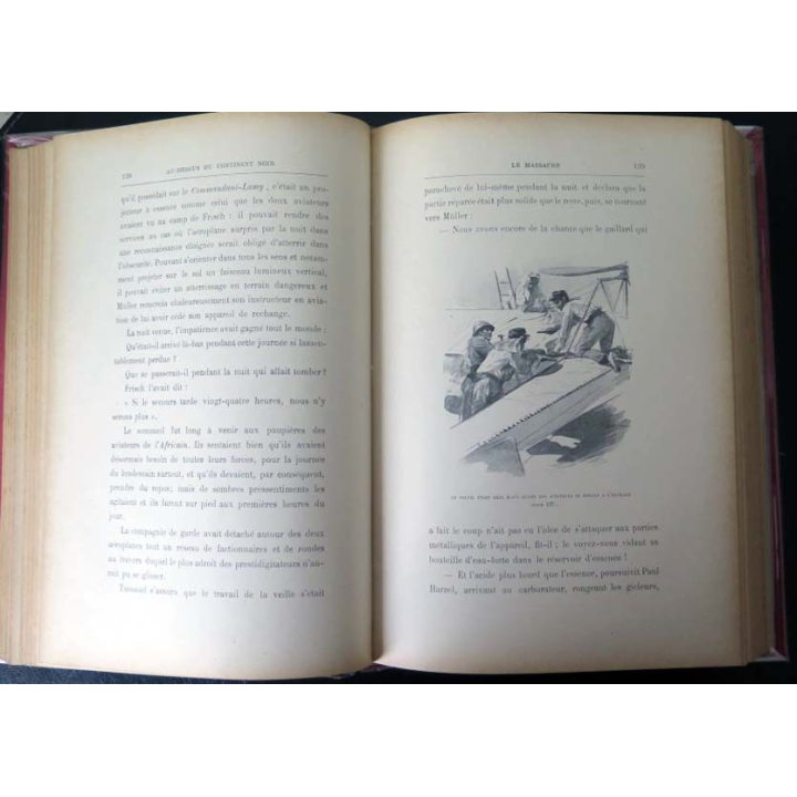 Vieux livres : Au dessus du continent noir par le Cne Danrit 1911