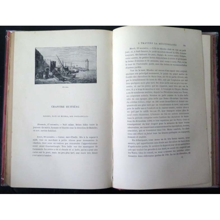 Voyages d'une famille à travers la Méditerranée Brassey Vieux livres