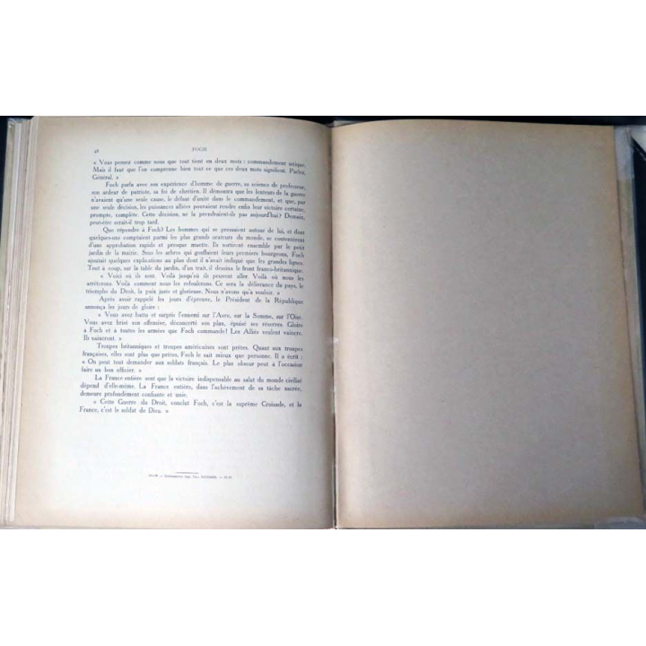 Vieux Livre Foch par Emile Hinzelin et G. Dutriac librairie Delagrave