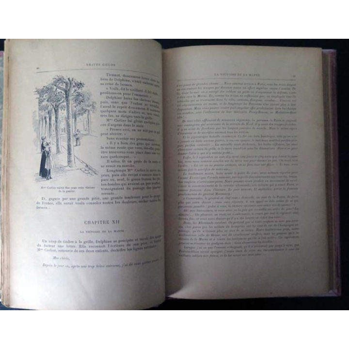 Vieux livres : Braves coeurs de Marie GIRAUDET Delagrave Paris 1916