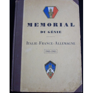 2°GM : MÉMORIAL DU GÉNIE ITALIE-FRANCE-ALLEMAGNE 1943-1945