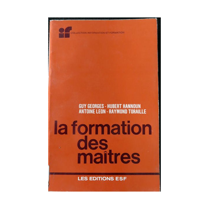La formation des maîtres de Guy Georges - Hubert Hannoun aux éditions ESF