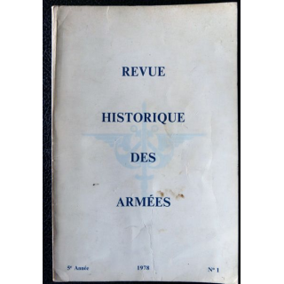 Revue Historique des armées - 5° année N° 1 - 1978