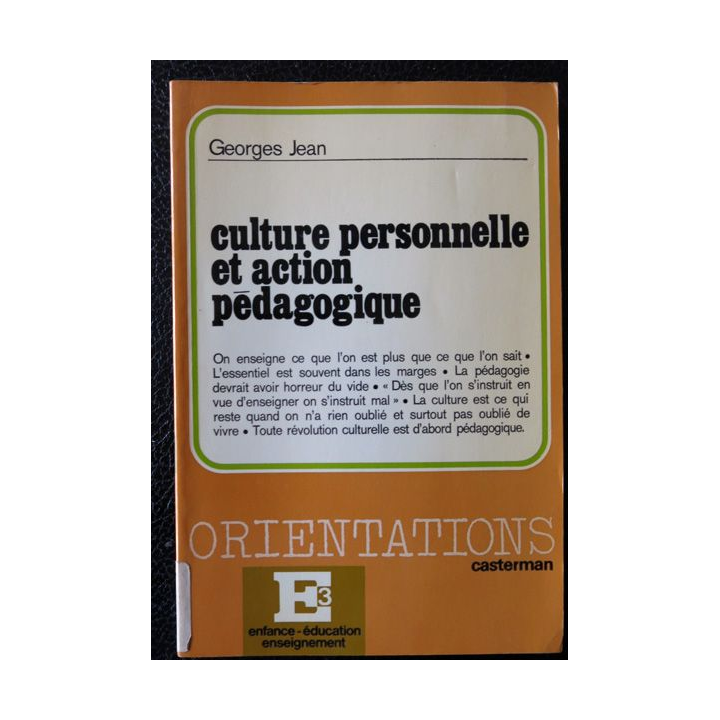 Culture personnelle et action pédagogique de Georges Jean aux éditions Casterman