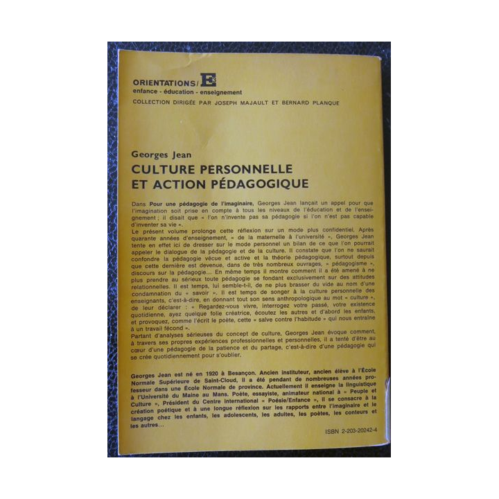 Culture personnelle et action pédagogique de Georges Jean aux éditions Casterman