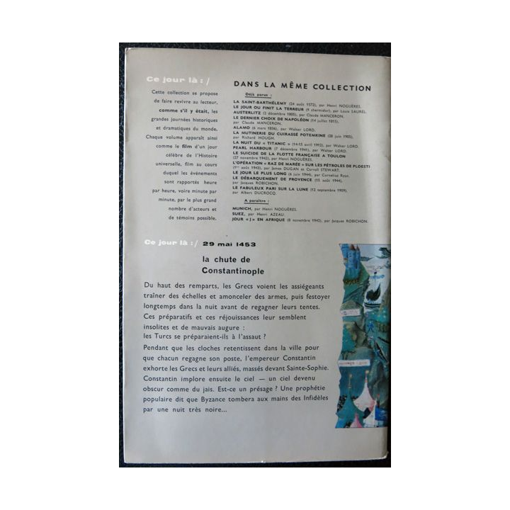 La chute de Constantinople de Maurice & Marilène Chavardès aux éditions Robert Laffont