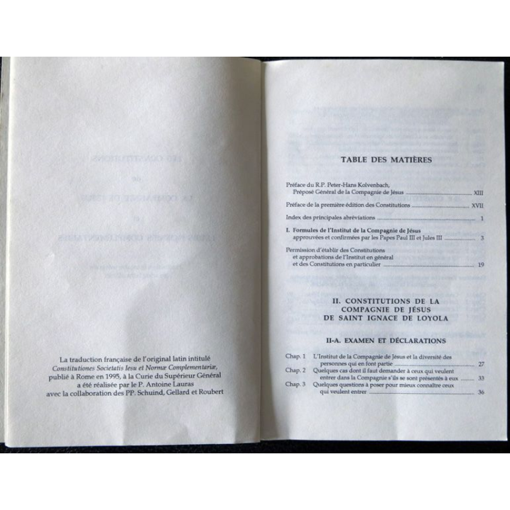 Constitution de la compagnie de Jésus et normes complémentaires par P. Antoine Lauras