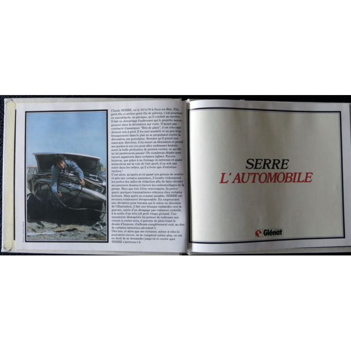 L'automobile dessins de Serre aux éditions Glénat
