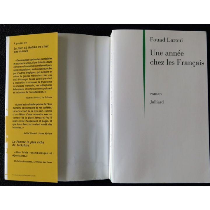 Une année chez les français de Fouad Laroui aux éditions Julliard