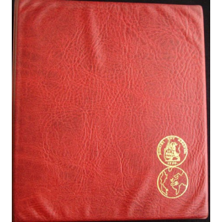 1.CLASSEUR ROUGE POUR INSIGNES (POUR 4/5 FEUILLES) USAGÉ