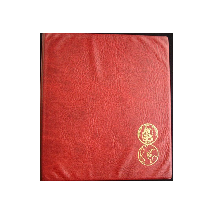 1.CLASSEUR ROUGE POUR INSIGNES (POUR 4/5 FEUILLES) USAGÉ