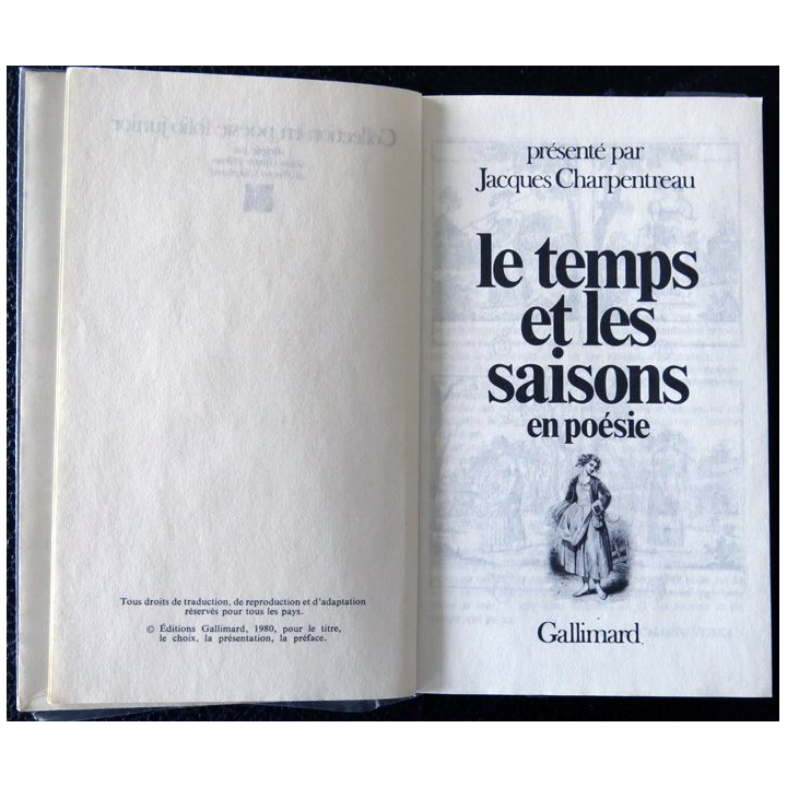 Le temps et les saisons en poésie par Jacques Charpentreau aux éditions Folio Junior (1984)