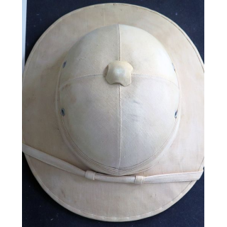 Casque colonial civil avec étiquette Xing Hiep Mu Hanoï 