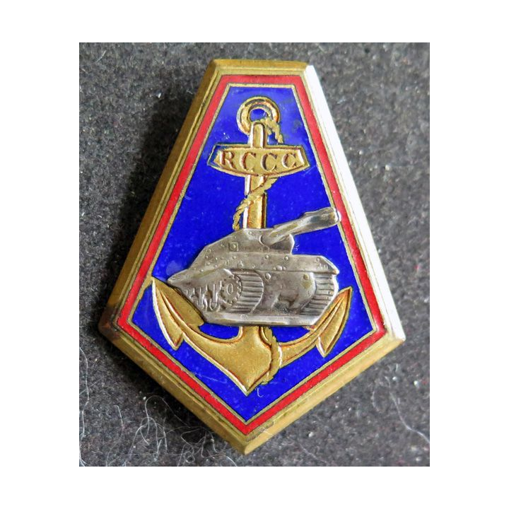 RCCC : Régiment colonial de chasseurs de chars sans nom de fabricant (Courtois) en émail