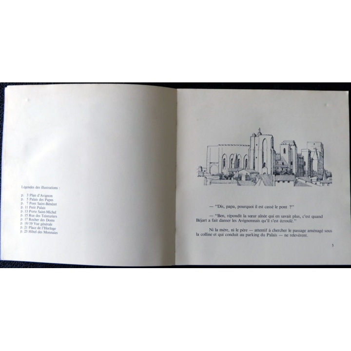 Avignon racontée au enfants deJean-Louis Meunier Editions Alain Barthélémy Avignon (1978)