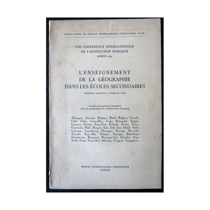 N° 67 L'enseignement de la Géographie dans les écoles secondaires  F. Korniszewski