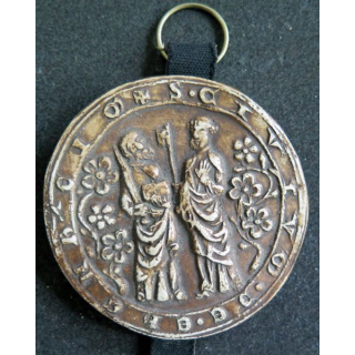 Reproduction du Sceau de la Chapelle Saint Louis de La Petite Pierre diamètre 6,5 cm résine