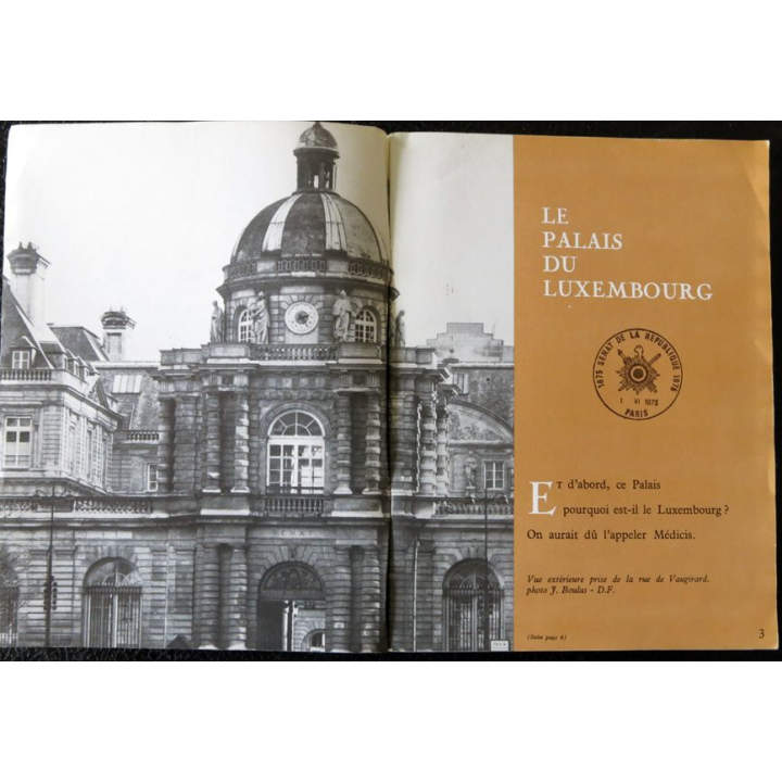 La documentation française illustrée N°263-264 de janvier-février 1971 : Le Sénat
