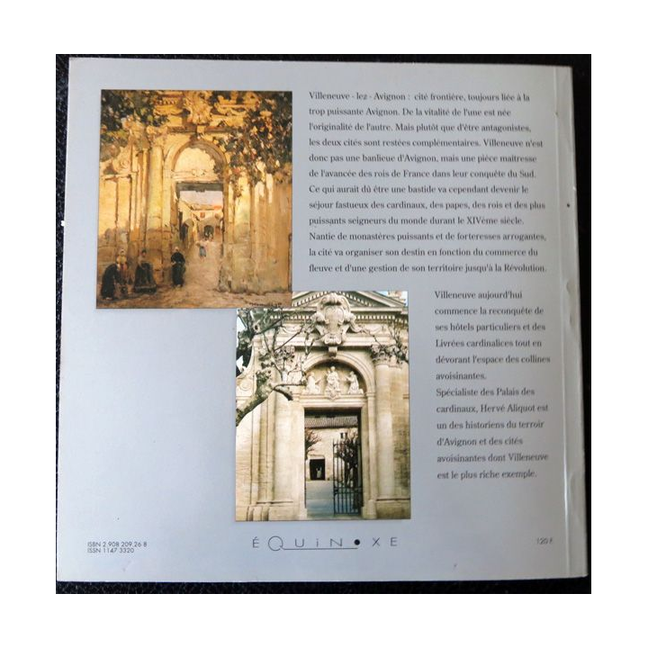 Villeneuve-Lez-Avignon de Hervé Aliquot imprimerie A. Barthélemy Avignon