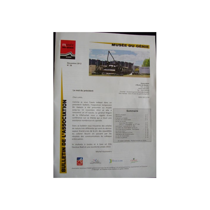 BROCHURE DU MUSÉE DU GÉNIE DÉCEMBRE 2012