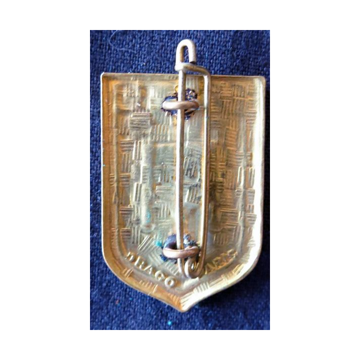 CRS 48 : insigne de la compagnie républicaine de sécurité n° 48 Clermont Ferrand, fabrication Drago Paris
