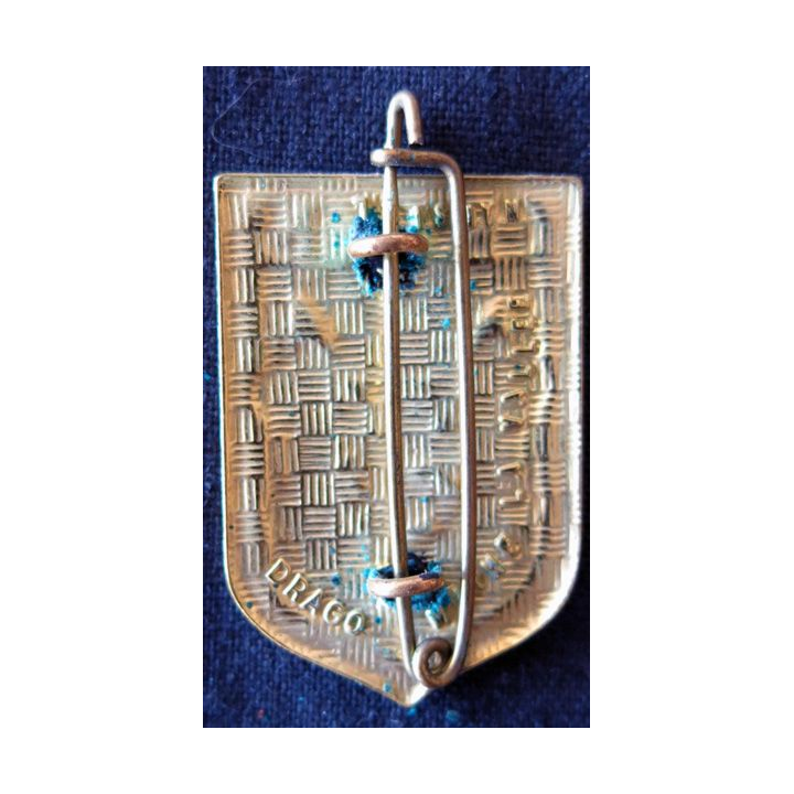 CRS 13 : insigne de la compagnie républicaine de sécurité n° 13 de  Saint-Brieuc, fabrication Drago Marne La Vallée