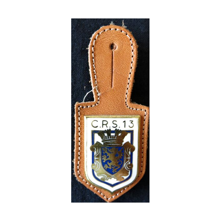 CRS 13 : insigne de la compagnie républicaine de sécurité n° 13 de  Saint-Brieuc, fabrication Drago Marne La Vallée