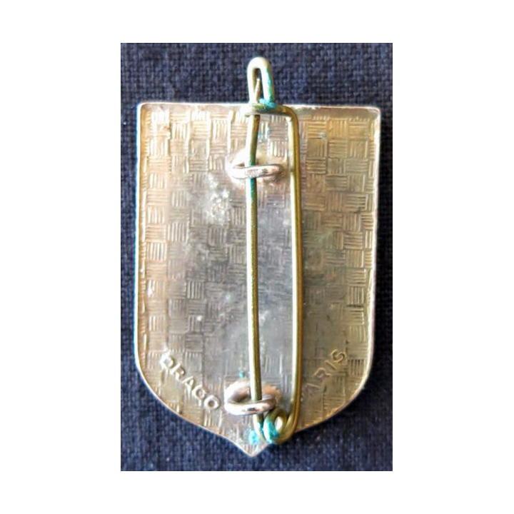 CRS 53: insigne de la compagnie républicaine de sécurité n° 53 de Marseille, fabrication Drago Paris