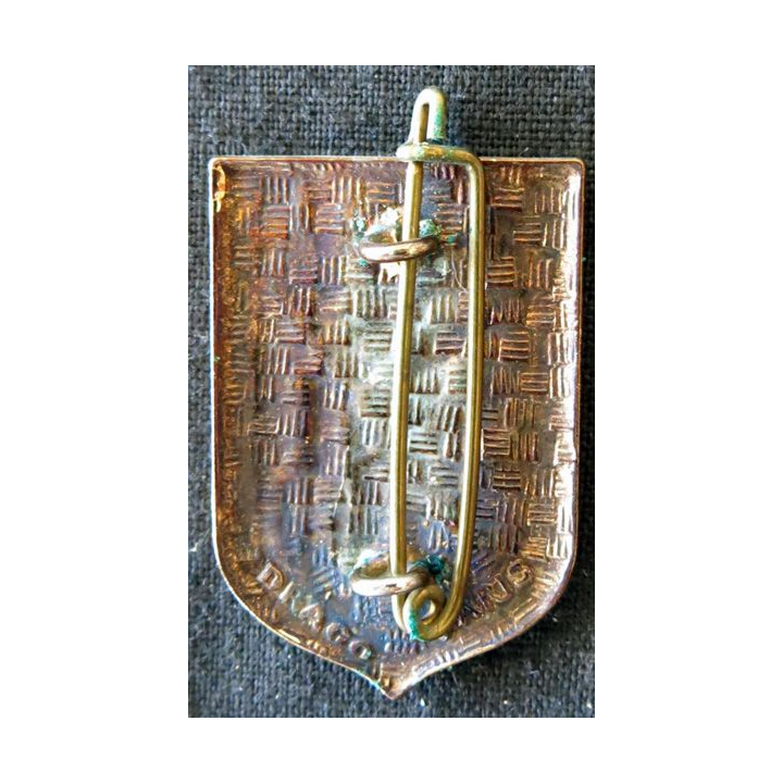 CRS 55: insigne de la compagnie républicaine de sécurité n° 55 de Marseille, fabrication Drago Paris