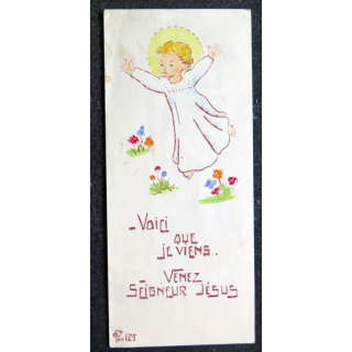 IMAGE PIEUSE : Voici que je viens Venez Seigneur jésus 1954
