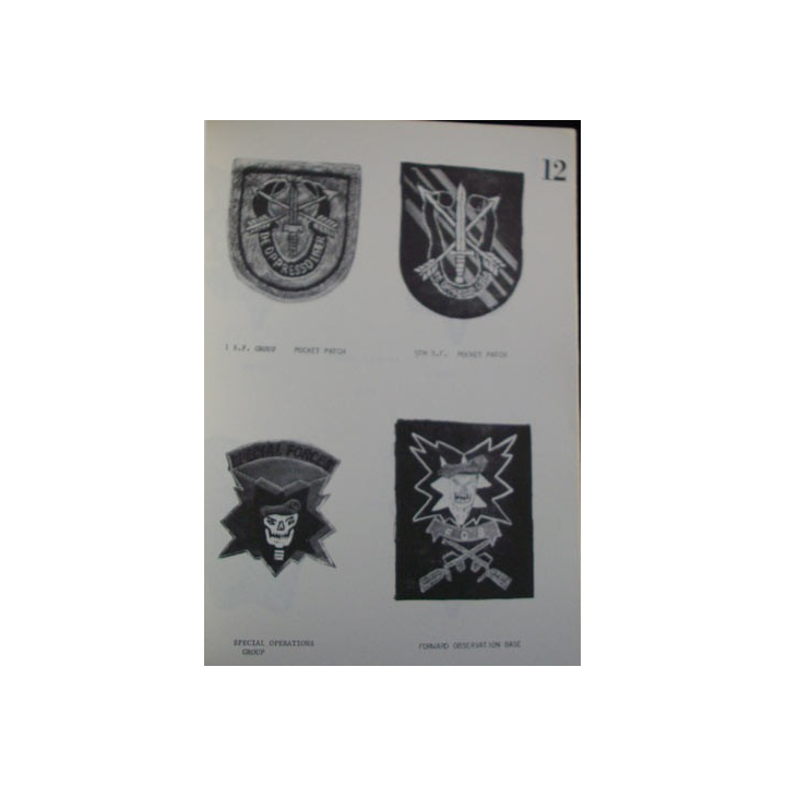 U.S Army special Forces Insigna Booklet by J. Sweder