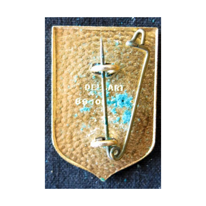 CRS 44: insigne de la compagnie républicaine de sécurité n° 44 de Joigny, fabrication Delsart Sens