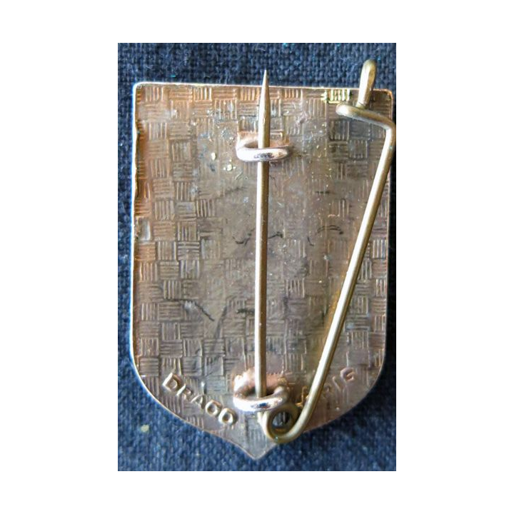 CRS 56: insigne de la compagnie républicaine de sécurité n° 56 de Montpellier, fabrication Drago Paris