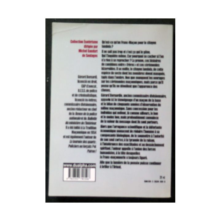 Un Franc Maçon dans la Police de Gérard Bernardie Dualpha 2008
