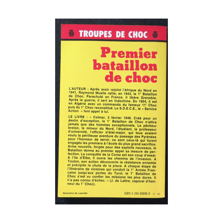 Premier bataillon de choc Par raymond Muelle 1980