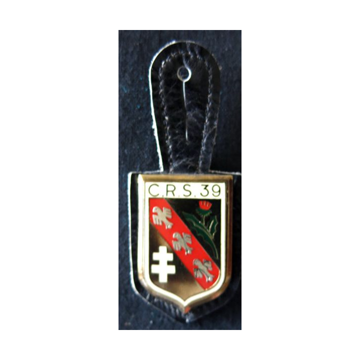 CRS 39: insigne de la compagnie républicaine de sécurité n° 39 de Jarville-la-Malgrange, fabrication Drago Paris