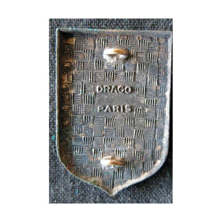 CRS 12 : insigne de la compagnie républicaine de sécurité n° 12 Lambersart (Lille), fabrication Drago Paris