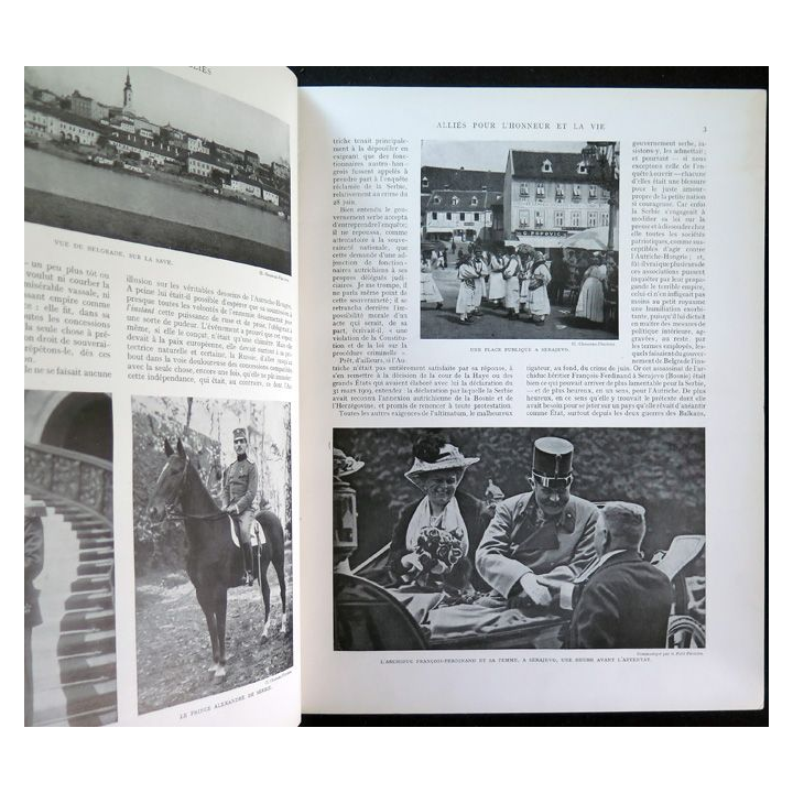 2 Tomes La France héroïque et ses alliés 1914-1916 et 1916 -1919 Ed 1916 et 1919
