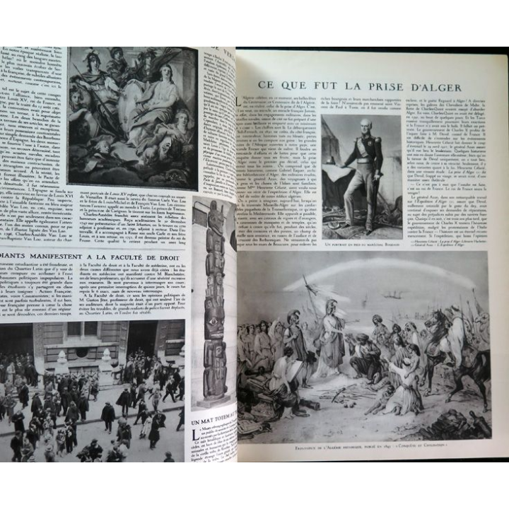 Le miroir du monde 1° semestre 1930 relié demi cuir du n° 1 du 8 mars 1930 au n° 21 du 26 Juillet 1930