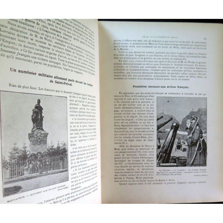 1914 Histoire illustrée de la Guerre du Droit Tome 1 par Emile Hinzelin 1916