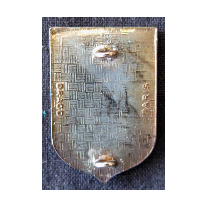 CRS 47 : insigne de la compagnie républicaine de sécurité n° 47 de Grenoble, fabrication Drago Paris