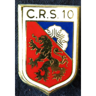 CRS 10 : insigne de la compagnie républicaine de sécurité n° 10 de Le Mans, fabrication