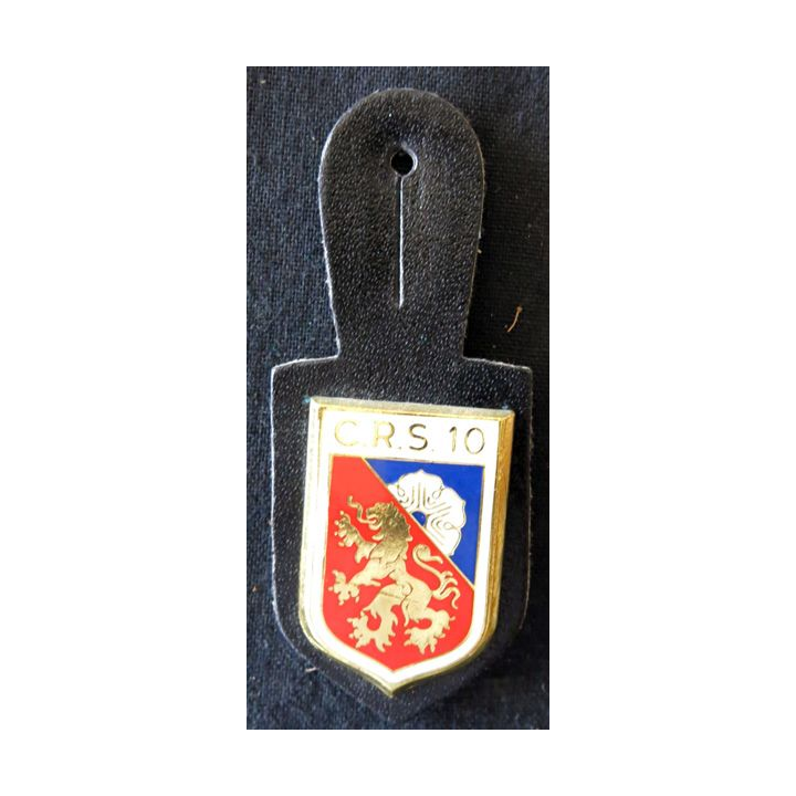 CRS 10 : insigne de la compagnie républicaine de sécurité n° 10 de Le Mans, fabrication