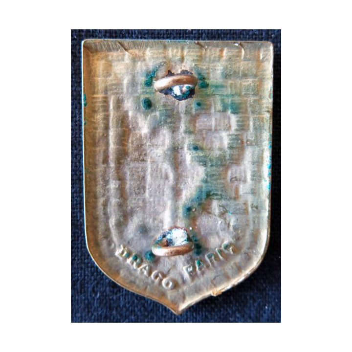 CRS 17 : insigne de la compagnie républicaine de sécurité n° 17 de Bergerac, fabrication Drago Paris