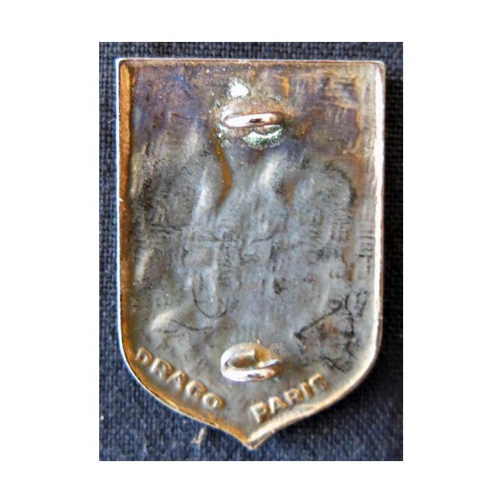 CRS 8 : insigne de la compagnie républicaine de sécurité n° 8 de Bièvres , fabrication Drago Paris