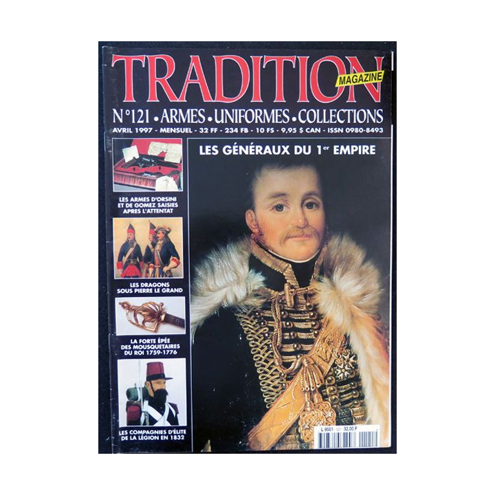 Traditions Magazine n° 121 Les Généraux du 1° Empire