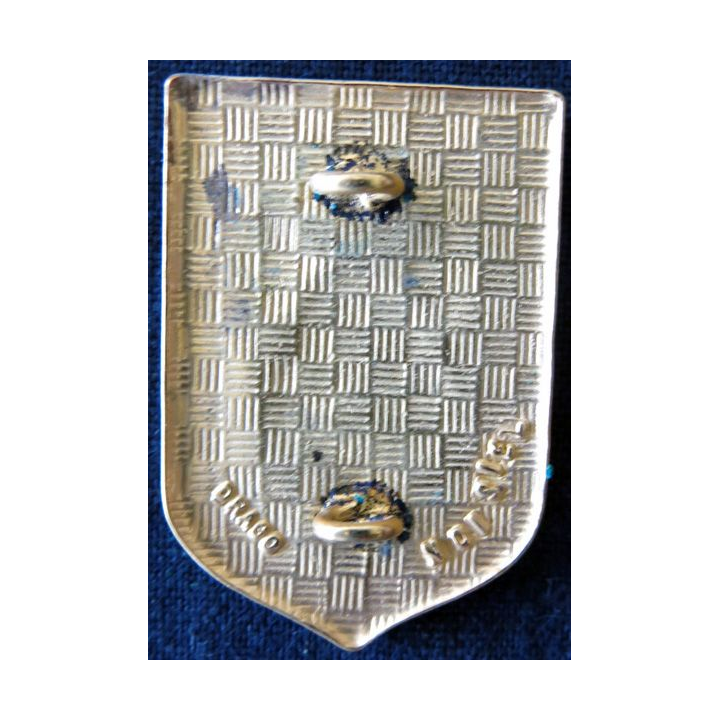 CRS 21 : insigne de la compagnie républicaine de sécurité n° 21 de Saint-Quentin, fabrication Drago Paris