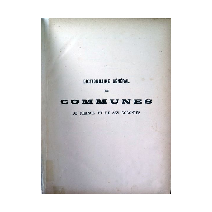 2 Tomes de l'Atlas National France par départements et Dictionnaire des communes par F. De la Brugère 1880