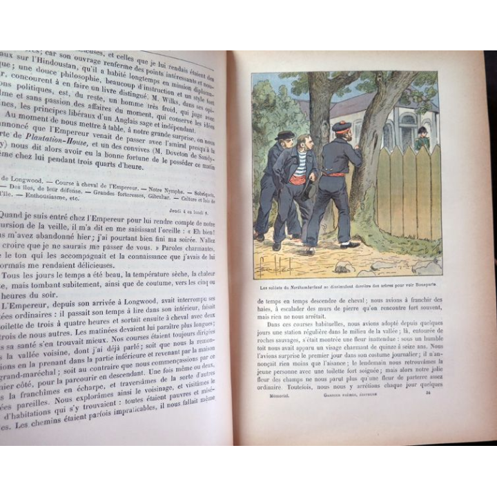 2 Tomes du Mémorial de Sainte-Hélène par le comte de Las Cases illustré par L. Blombled 1895
